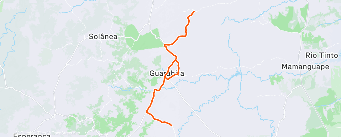 Map of the activity, Pedal Matinal