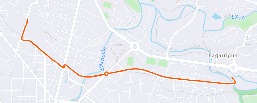 Карта физической активности (Course à pied AJ)