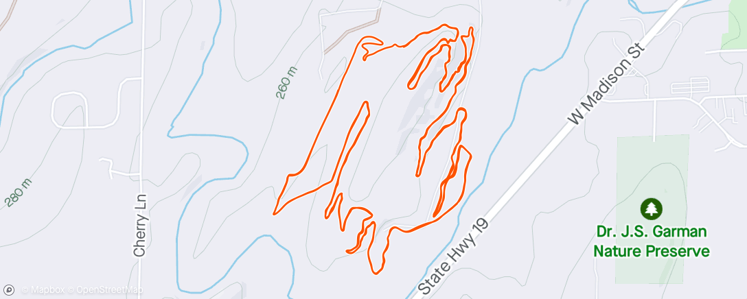 Map of the activity, Red Barn Classic