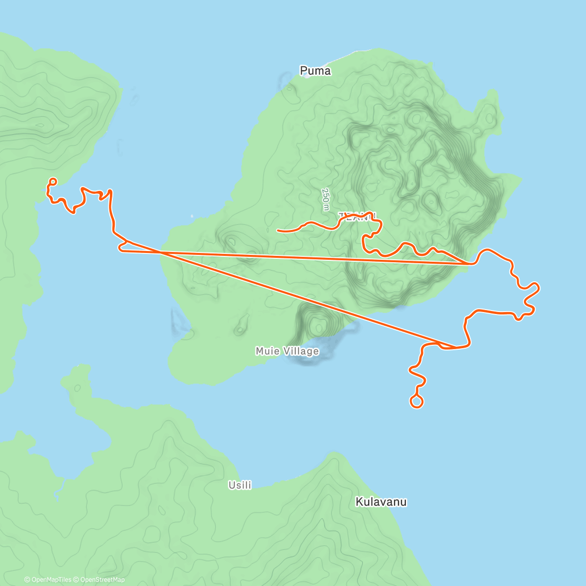 Карта физической активности (Low Heat in Watopia)
