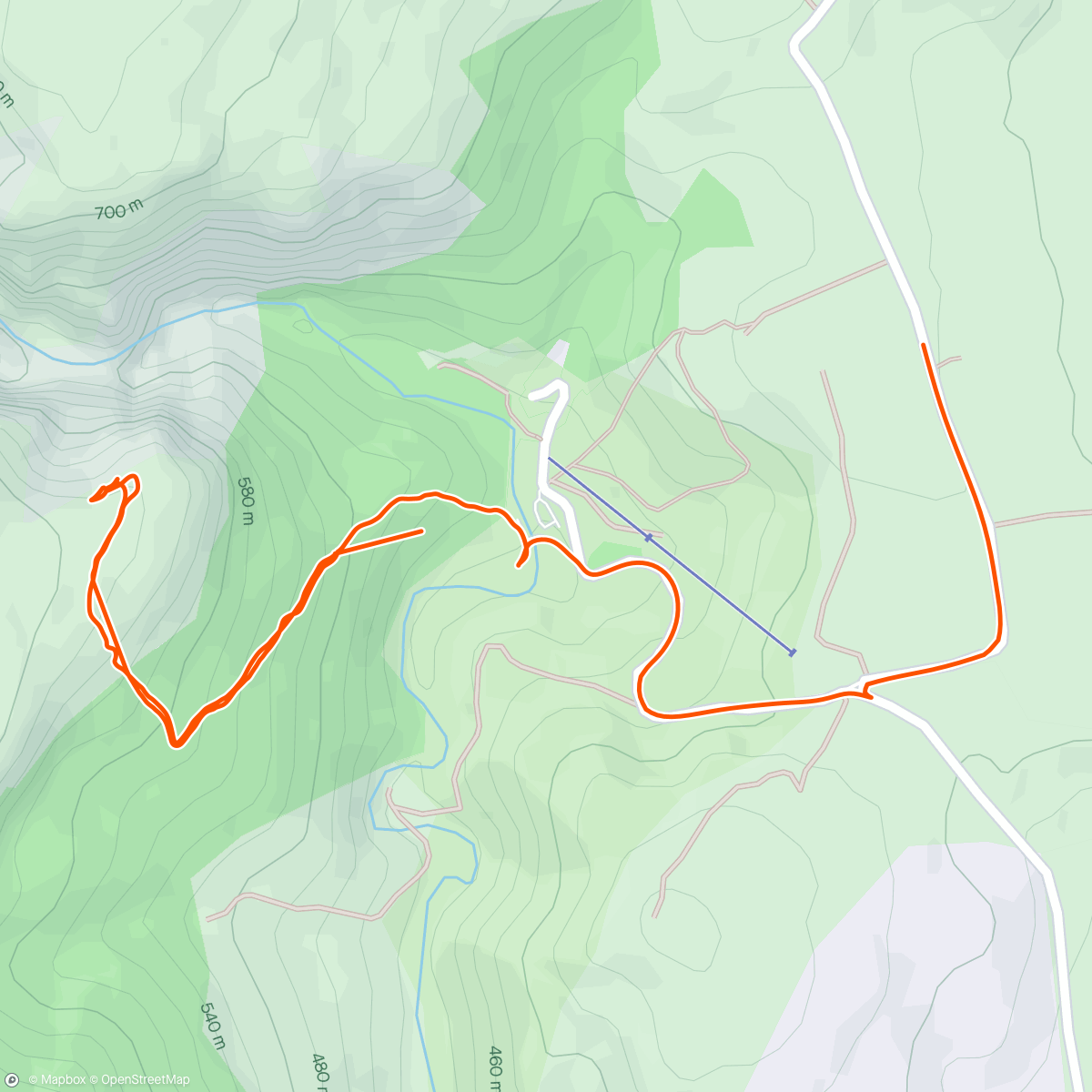Map of the activity, After-work Hike