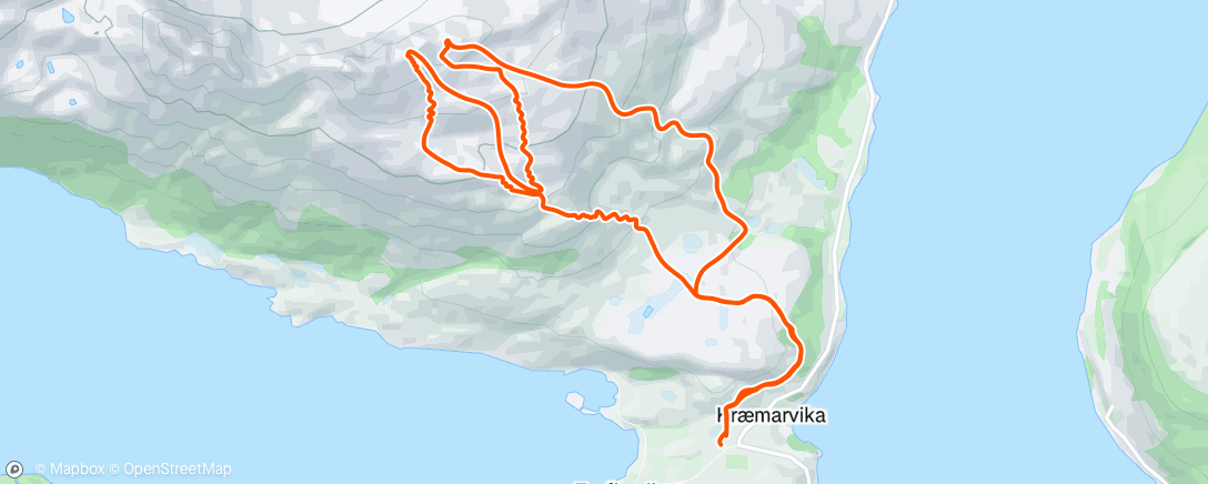 Map of the activity, Ski de randonnée dans l'après-midi