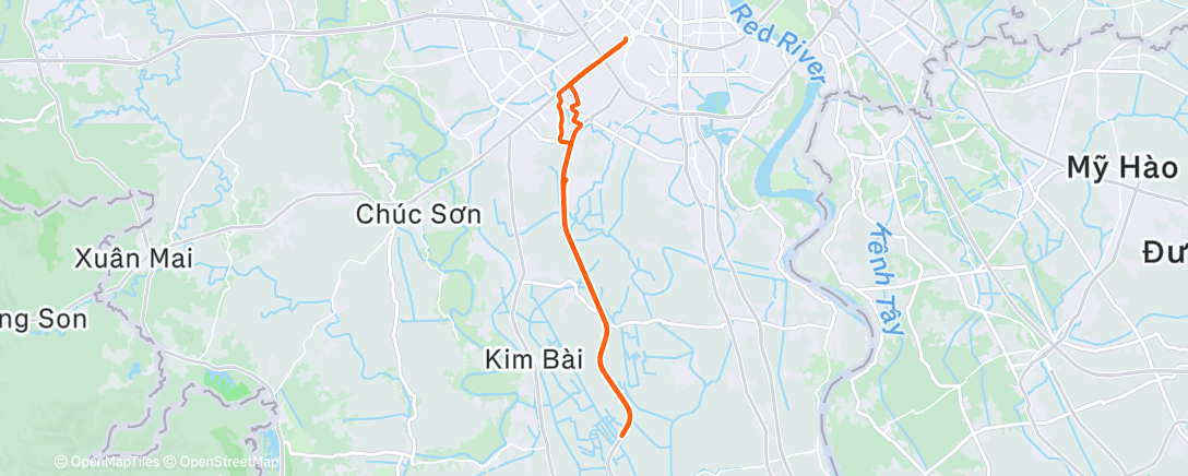 Map of the activity, Morning Ride