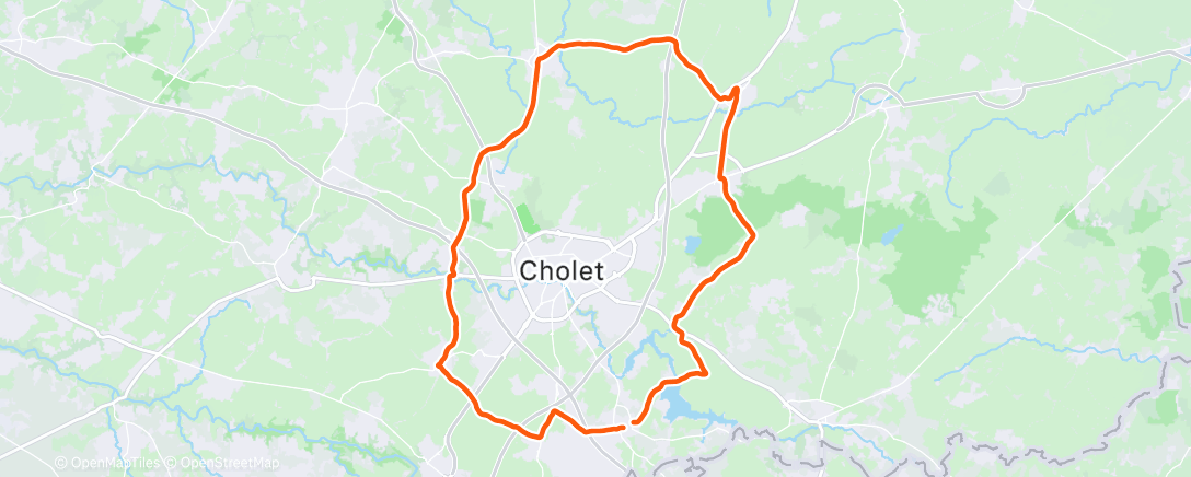 Карта физической активности (Cholet Agglomération)