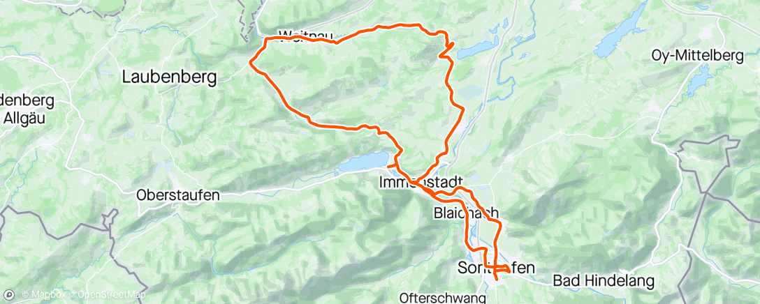 Map of the activity, Allgäu Tri StreckenCheck