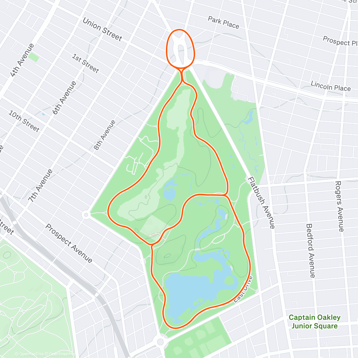 Map of the activity, Zwift - Toefield Tornado in New York