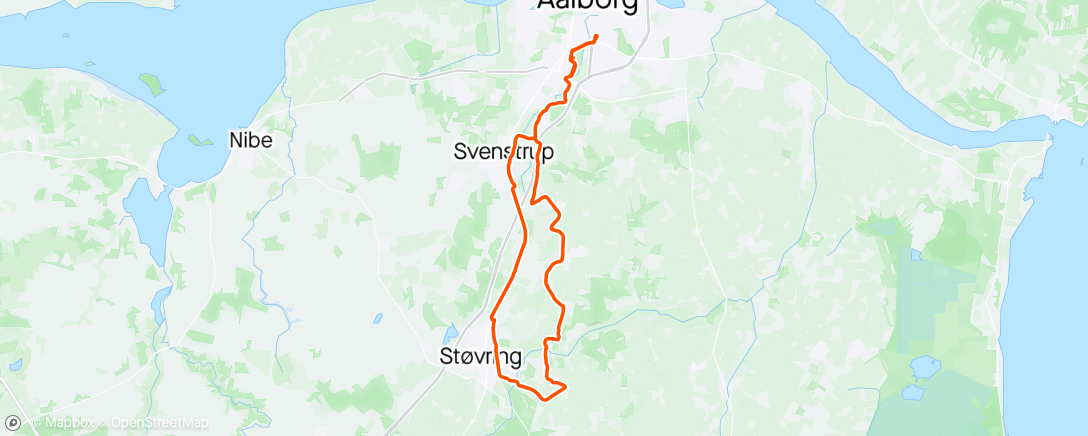Map of the activity, Go tur med HR Genz🦾🚴‍♂️💨💨