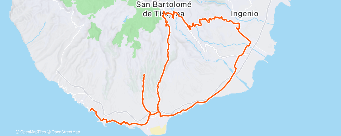 Carte de l'activité Ciclismo