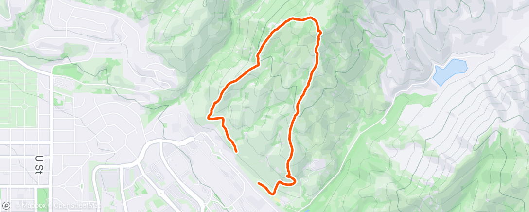 Map of the activity, Afternoon Hike