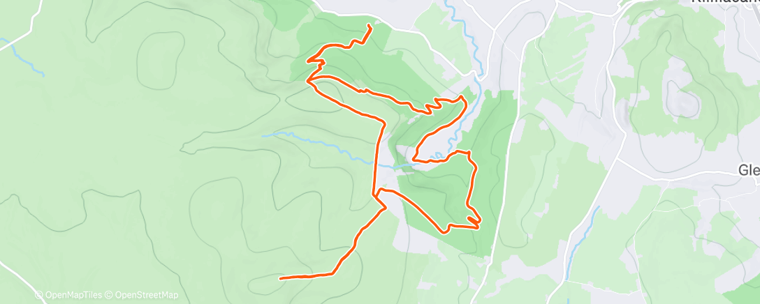 Карта физической активности (Morning Trail Run)