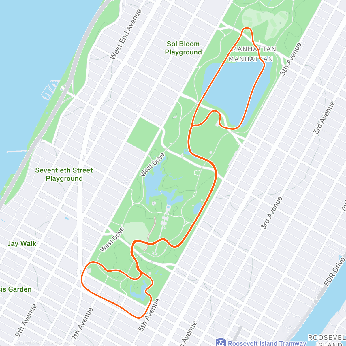 Map of the activity, Zwift - Build and Release [Lite] on The Highline in New York