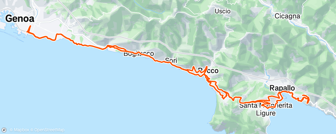 Map of the activity, Sant’Ambrogio e ritorno via Santa Margherita