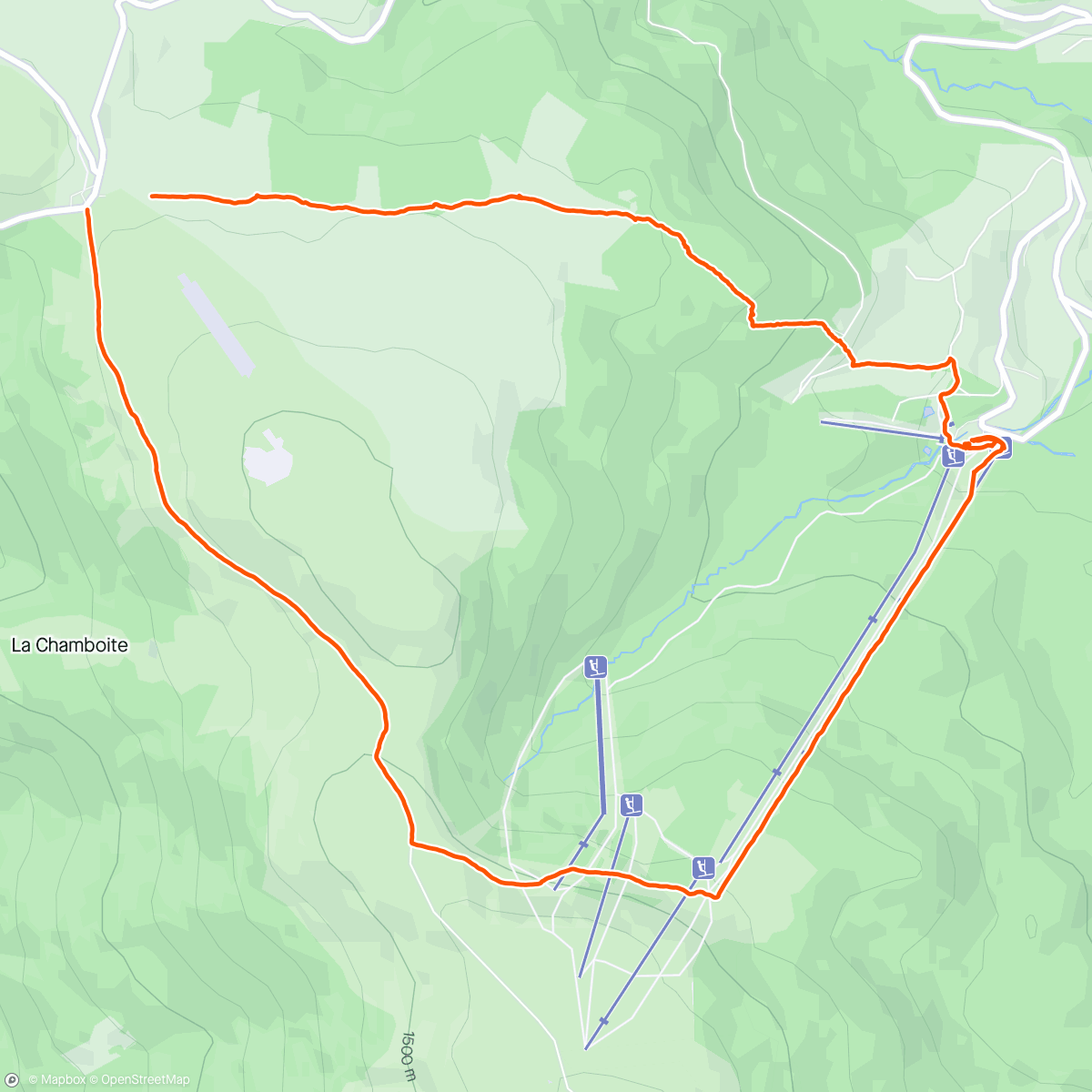 Карта физической активности (Randonnée à Col du Béal 🌦️)