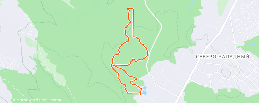 Map of the activity, Stavrunning tour Winter Edition #4