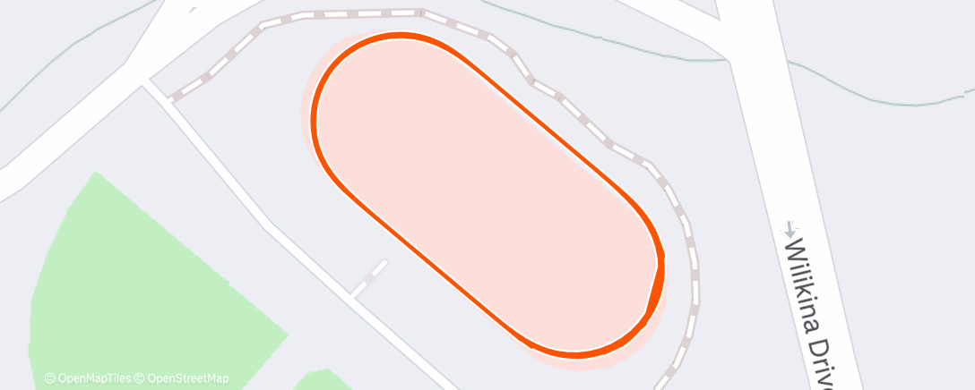 Map of the activity, Morning Run