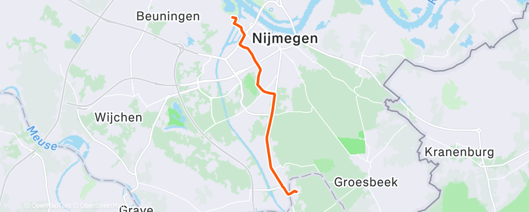 Map of the activity, 🚴🏽‍♂️ 🏠 after 🎄 🍽️ #festive500 (115/500)