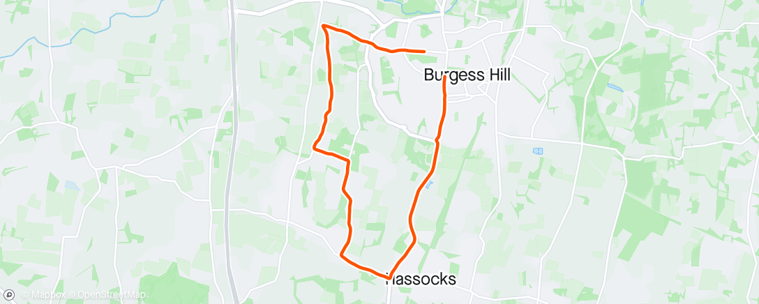 Map of the activity, Evening spin round the lanes