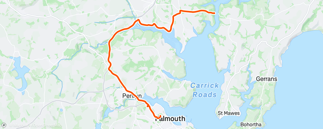 Map of the activity, Morning Ride