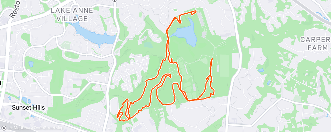 Map of the activity, Rails 2 River Last Practice