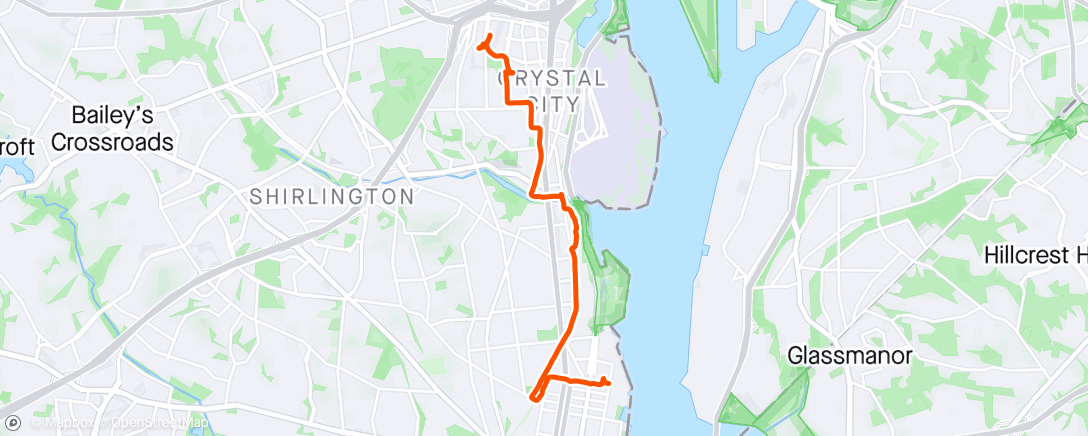 Map of the activity, Morning Inline Skate