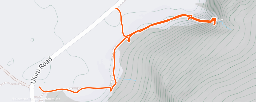 Map of the activity, Uluru 2