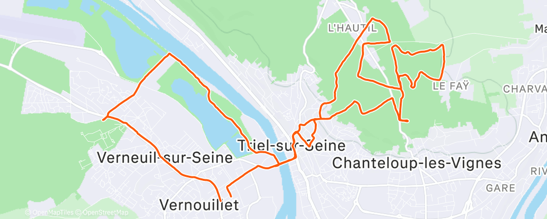 Map of the activity, Sortie SPADS