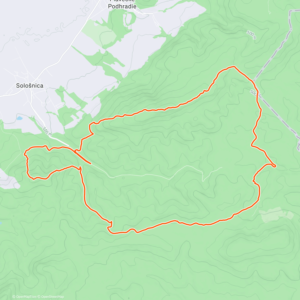 Map of the activity, Morning Run - Vapenna - Peterklin ❄️❄️
