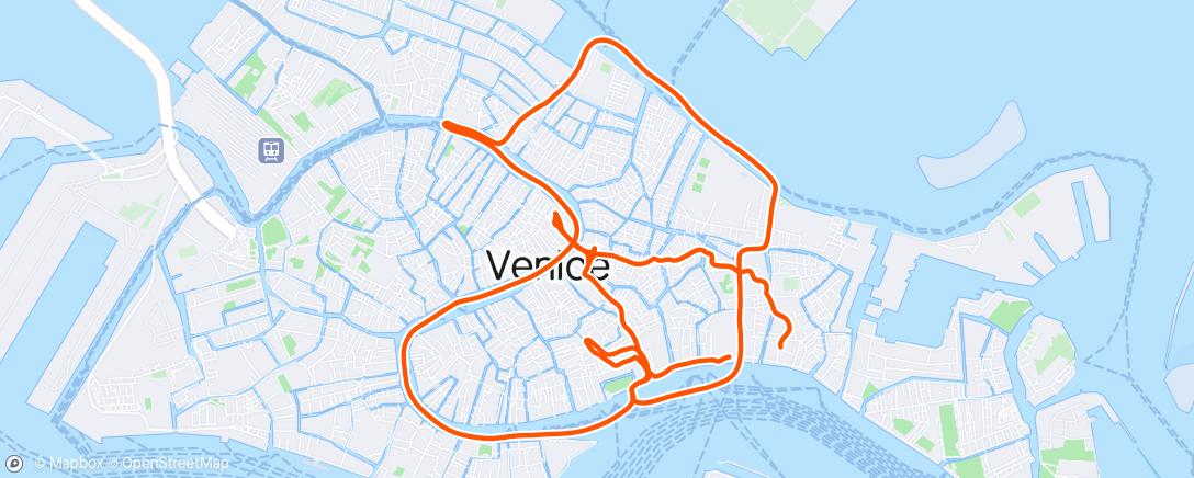 Map of the activity, #Venedigausflug