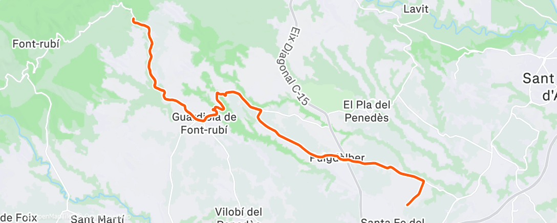 Map of the activity, Potència Anaèrobica Làctica 5 x [6 x 10"Z7 - 1'R]