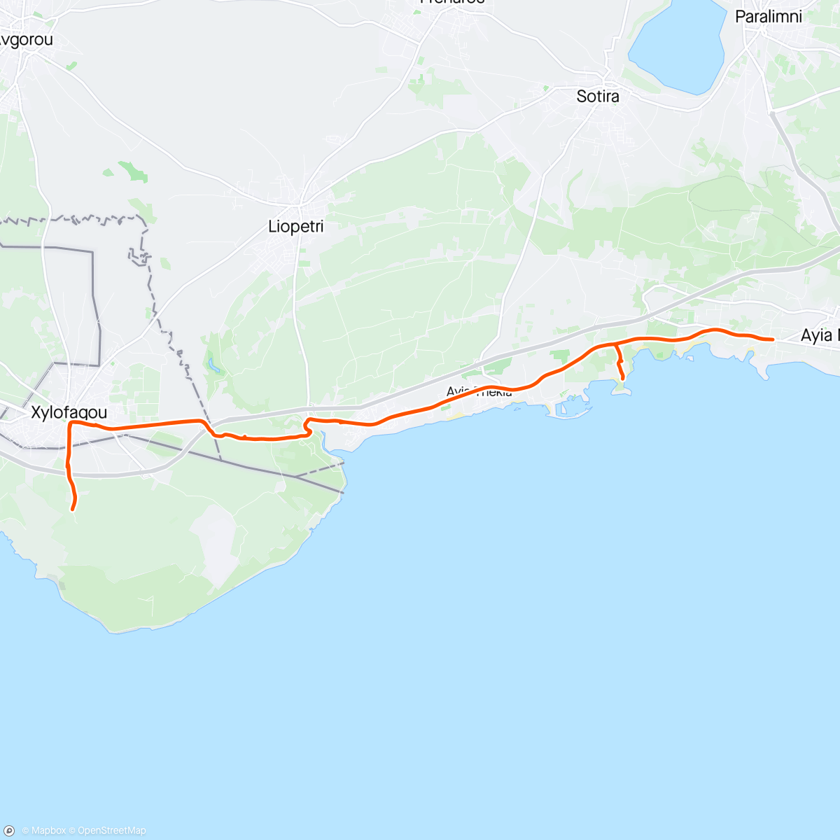 Map of the activity, Afternoon Ride 😎