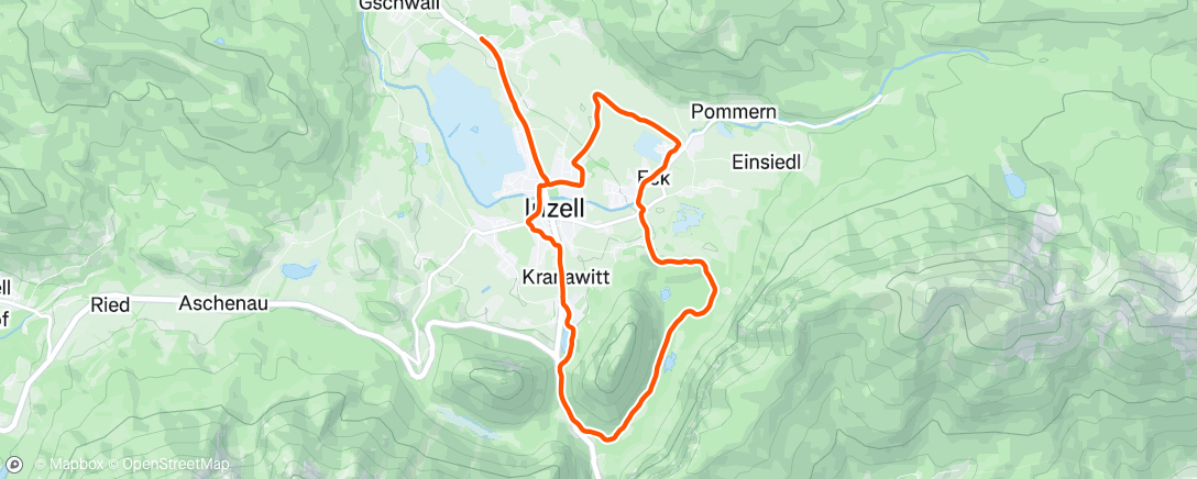 Map of the activity, Very easy one again. 119 BPM