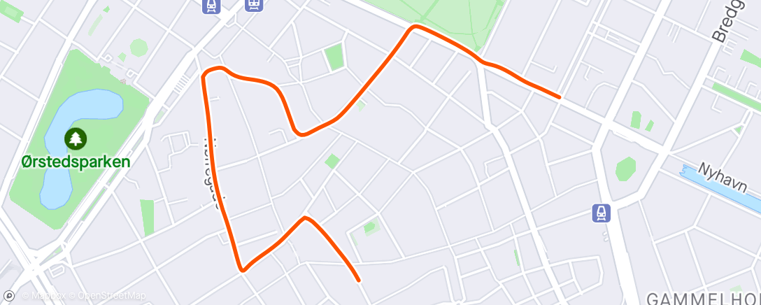 Carte de l'activité Enjoying strava-ing pointless city bike rides as if it’s training
