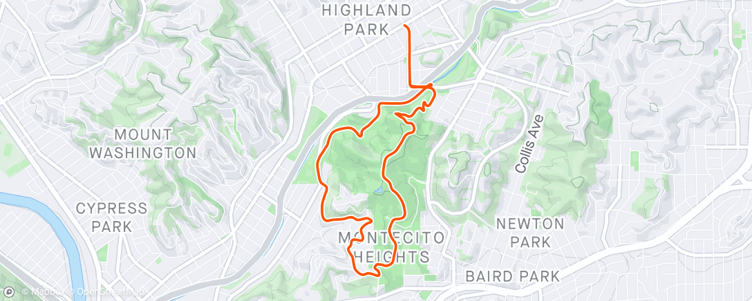 Map of the activity, Was craving trails
