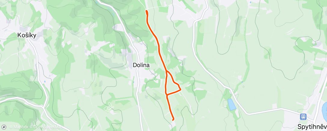 Карта физической активности (Výšlap po Hradské)