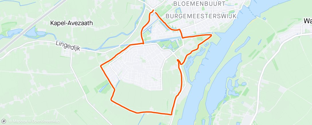 Mapa de la actividad, Morning Long Run