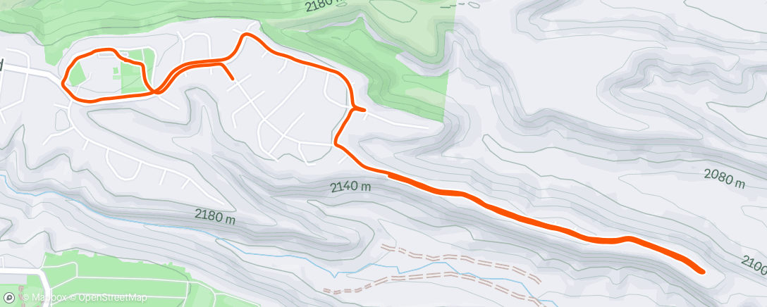 Map of the activity, Morning Run