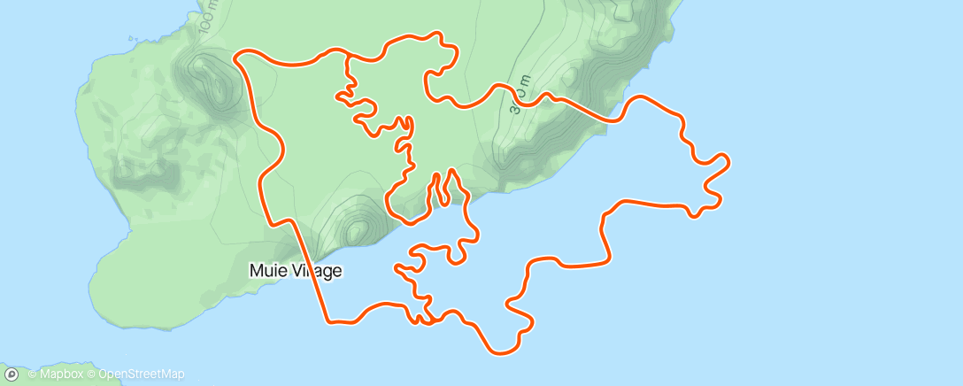 Mapa da atividade, Zwift - Eastern Eight in Watopia