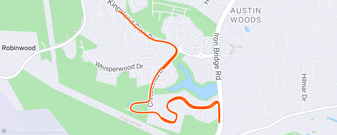 Map of the activity, Morning Run