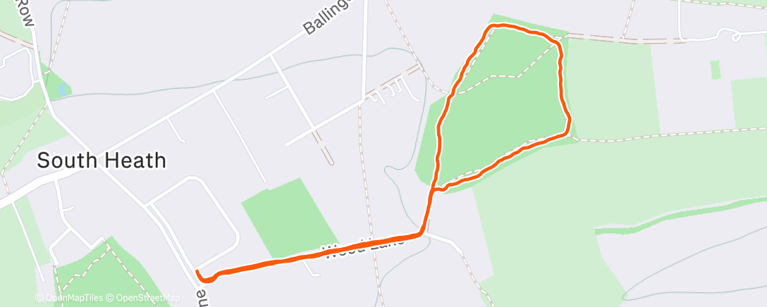 Map of the activity, Morning Walk