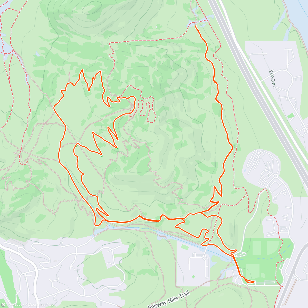Map of the activity, Round Valley