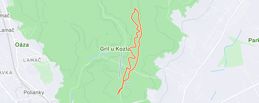 Map of the activity, Lesík 🤍