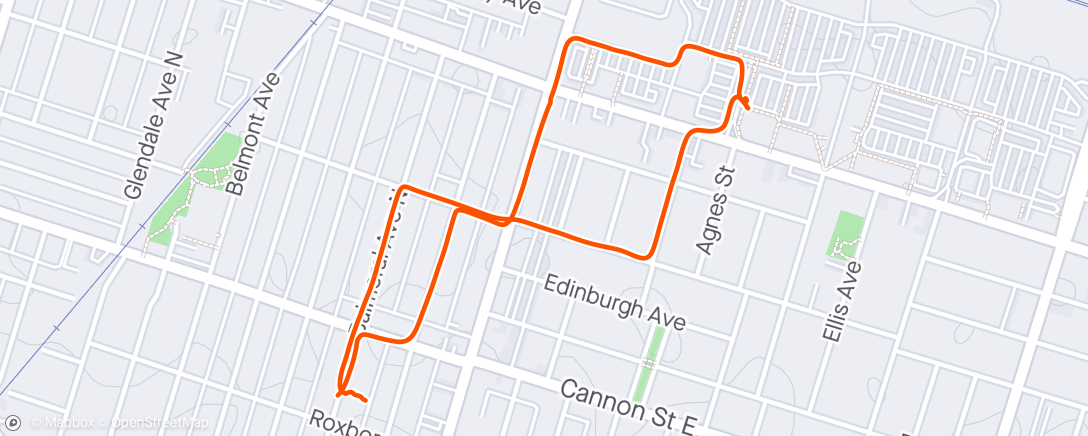 Map of the activity, Afternoon Ride