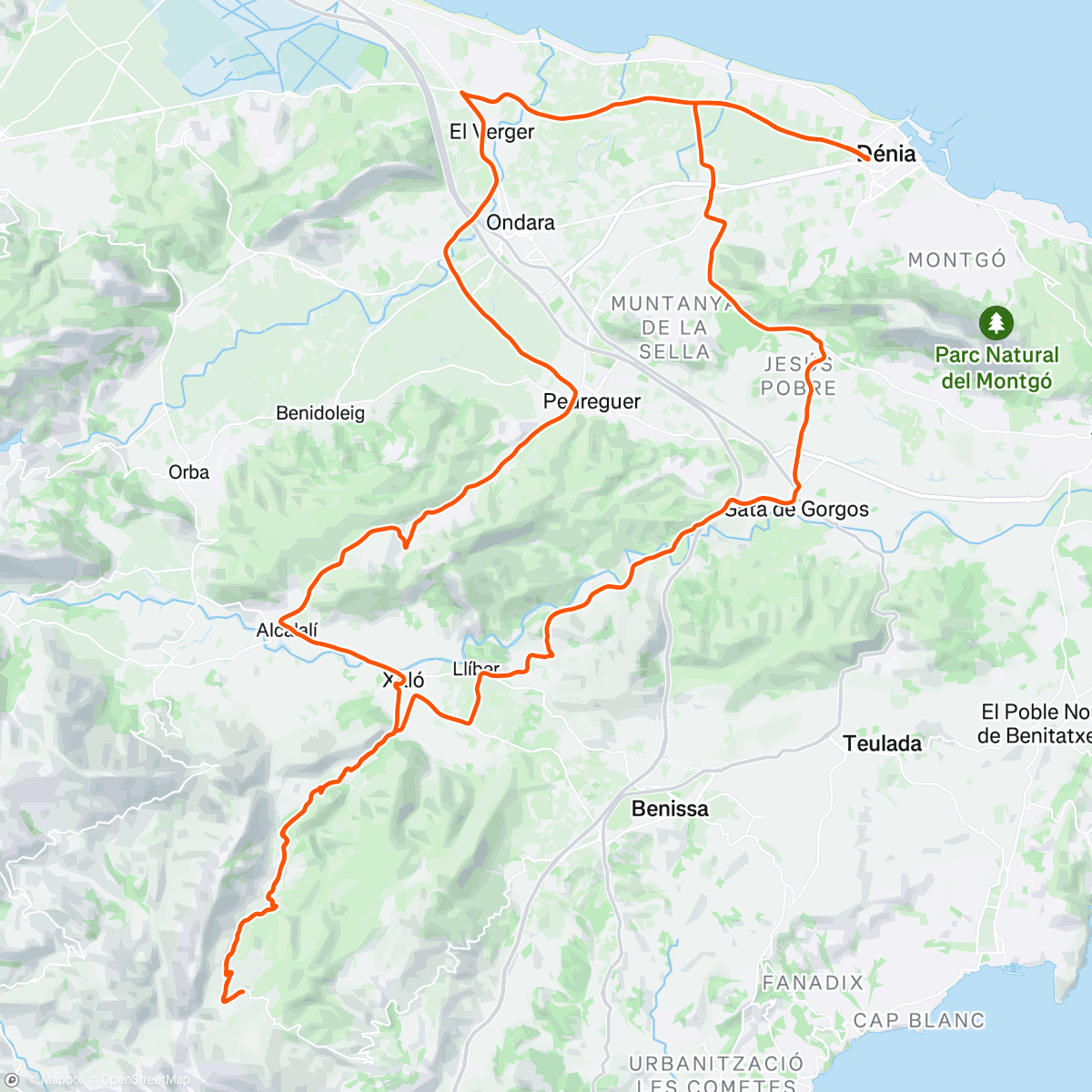 Map of the activity, Bèrnia