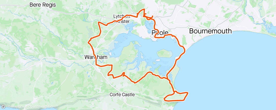 Map of the activity, E-BIKE Harbour Loop