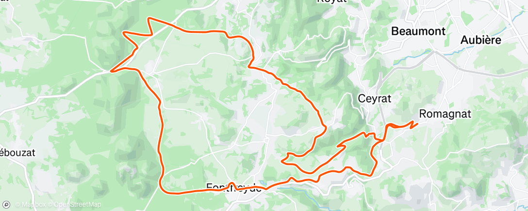 Map of the activity, SLVTT KTM2 /Trek 1