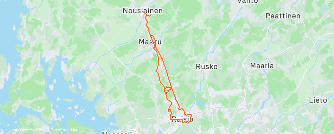 Map of the activity, Morning Mountain Bike Ride