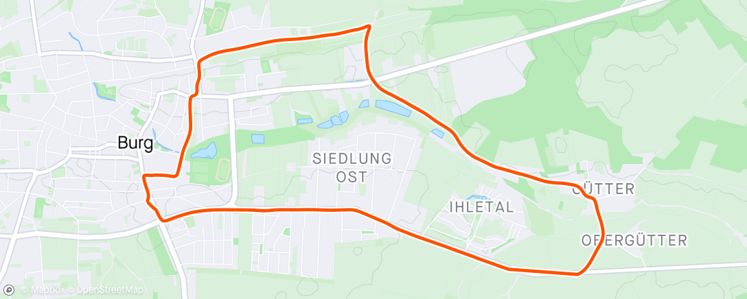 Map of the activity, DonnerstagsRUNde 🏃🏼‍♀️