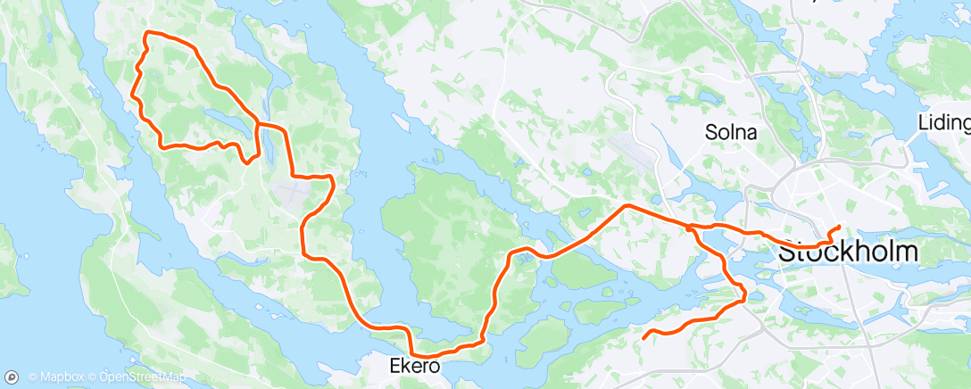 Map of the activity, Svartsjö Express