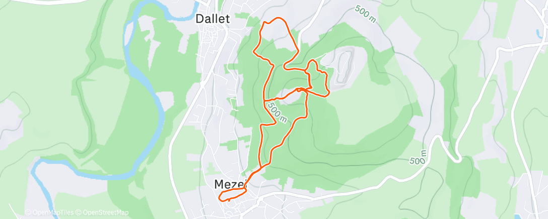 Карта физической активности (Footing au dessus de la mer de nuage)