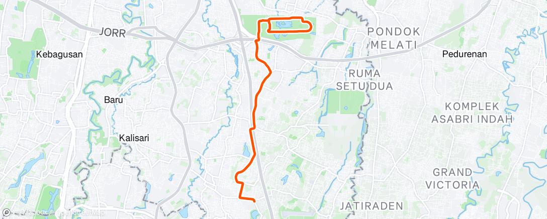 Map of the activity, Morning Ride